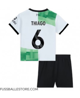 Günstige Liverpool Thiago Alcantara #6 Auswärts Trikotsatzt Kinder 2023-24 Kurzarm (+ Kurze Hosen)